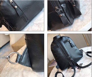 Balo da mini khoá dọc