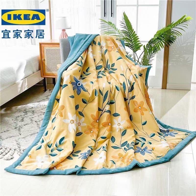 Chăn hè thu cotton Ikea trần bông mỏng, chống muỗi kháng khuẩn mùa hè mát lạnh, kích thước 2mx2,3m