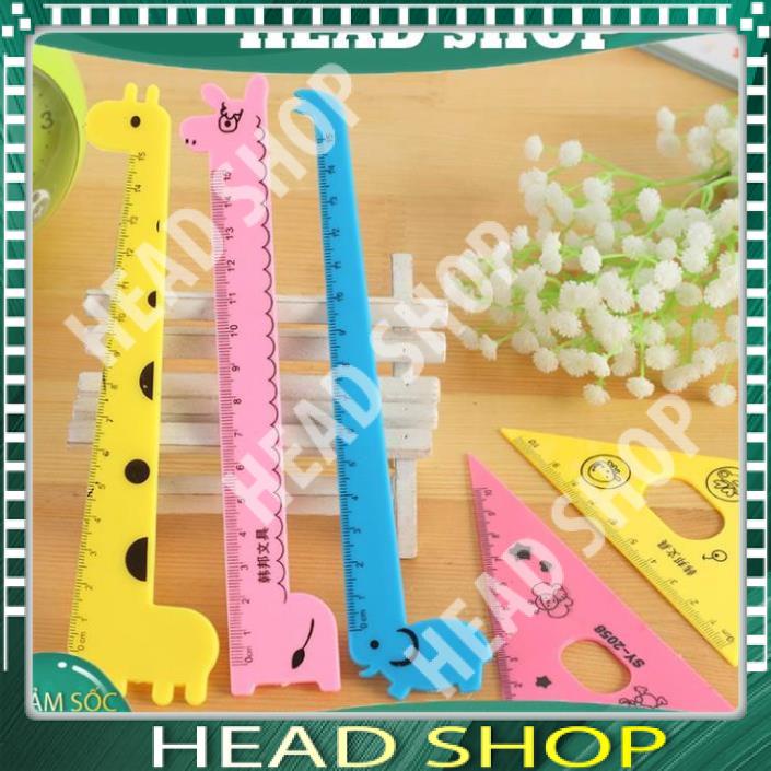 BỘ THƯỚC KẺ EKE HÌNH HƯƠU CHO HỌC SINH HEAD SHOP