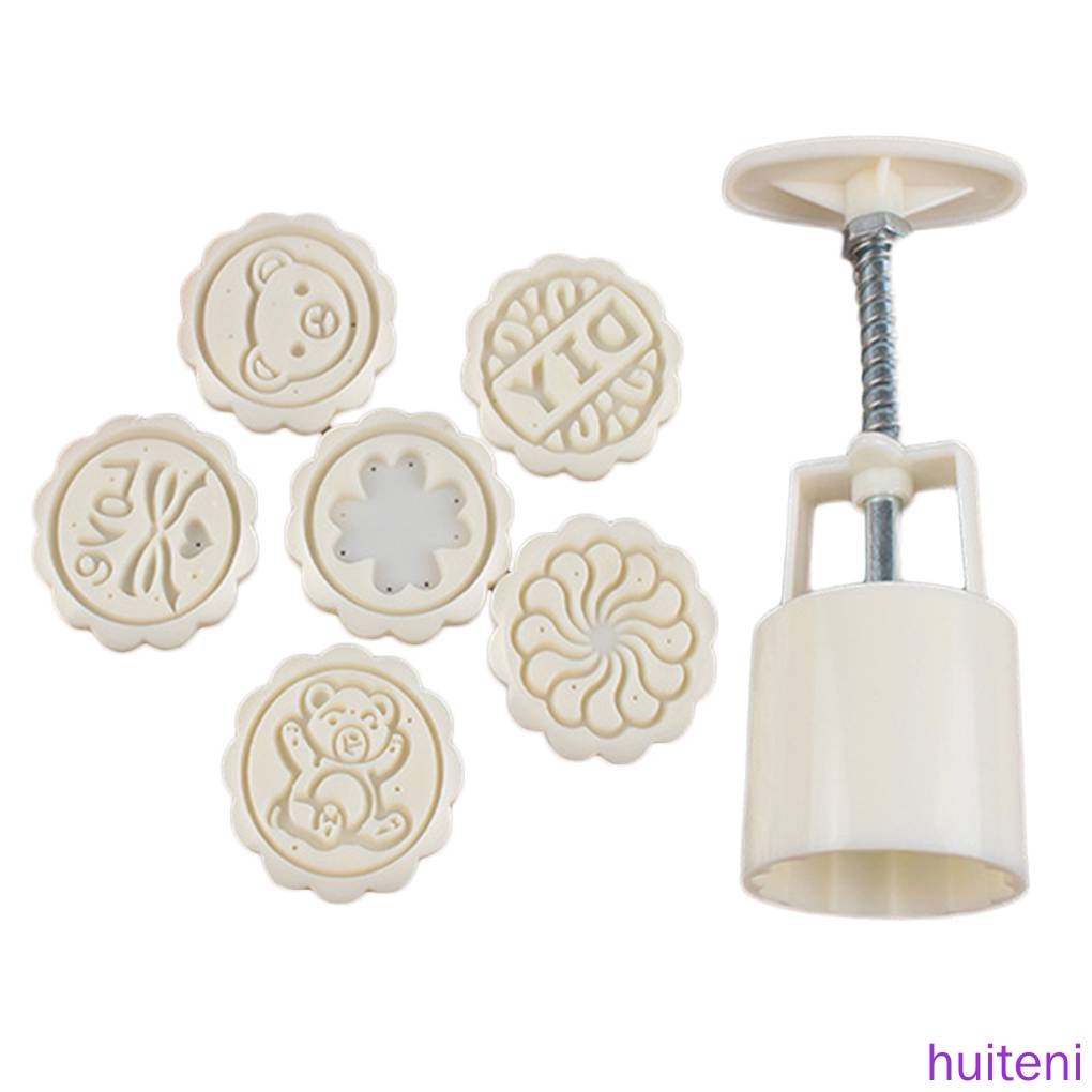 Khuôn làm bánh trung thu hình tròn tiện dụng DIY