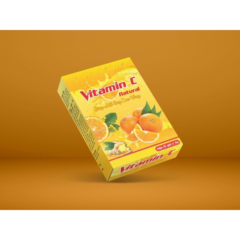 Vitamin C Mật Ong Cam Vàng 15 gói