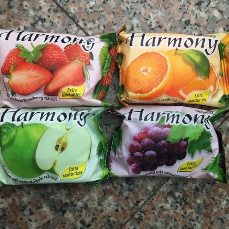 Xà phòng hoa quả cục Harmony Indonesia 75g
