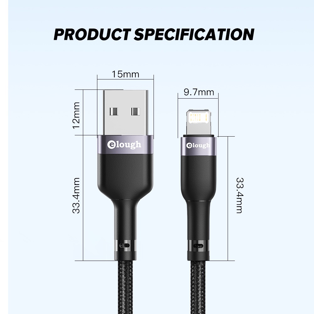 Dây cáp sạc nhanh USB ELOUGH chuyên dụng chất lượng cao