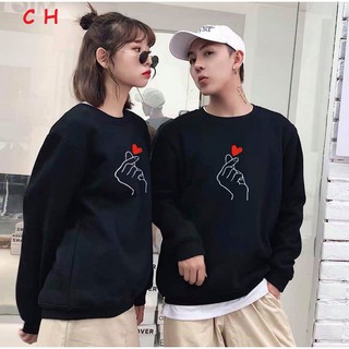 áo đôi Hodie thả tim