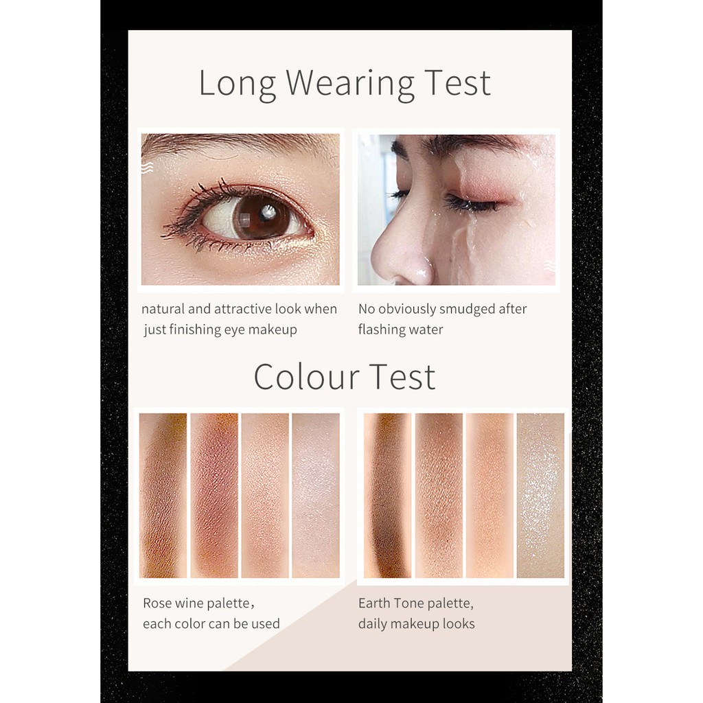 Bảng phấn mắt HANAJIRUSHI tông màu đất/ rượu vang đỏ 5g