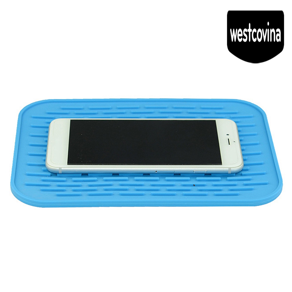 [Hot]☀ Tấm Lót Nồi Bằng Silicon Cách Nhiệt Chống Trượt Hình Vuông Màu Sắc Tươi Sáng