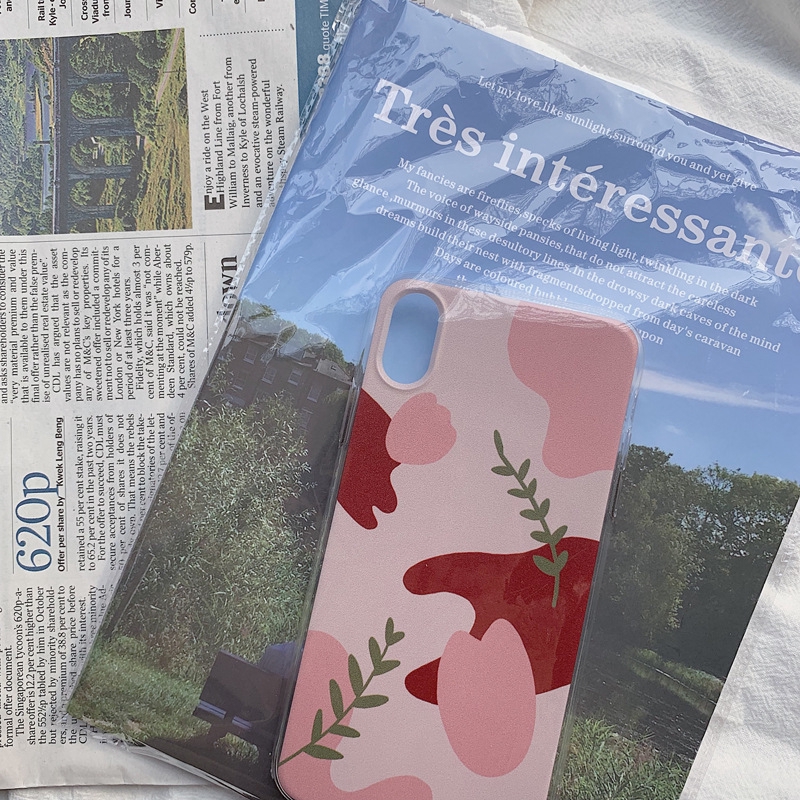 Ốp lưng iphone Ốp Điện Thoại Họa Tiết Hoa retro Chống Rơi Cho iPhoneXR 78p Thế Hệ 14 Dinuo case