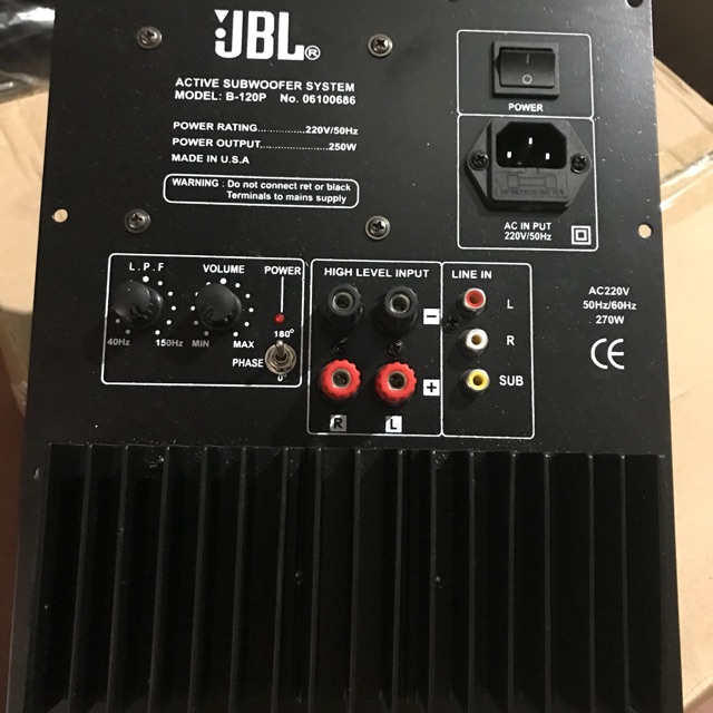 Mạch loa siêu trầm jbl