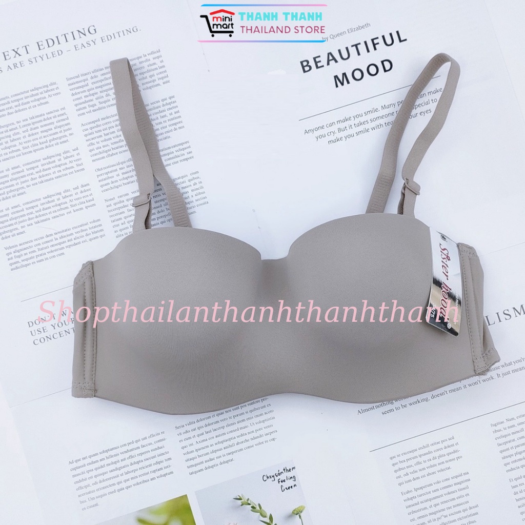Áo ngực cup ngang mút dày nâng ngực, có gọng, vải mát Sisterhood Thái Lan 9685