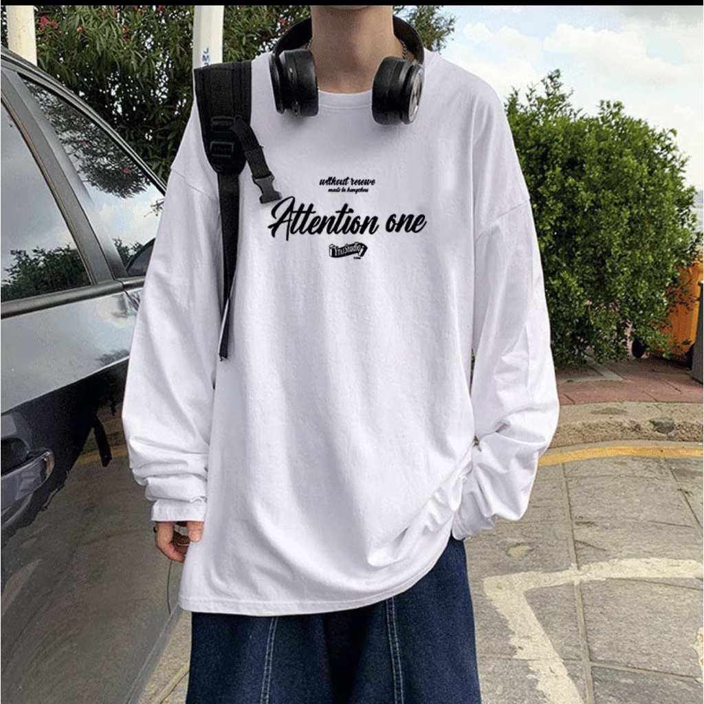 Áo thun nam unisex dài tay tinh khiết 100% cotton tốt