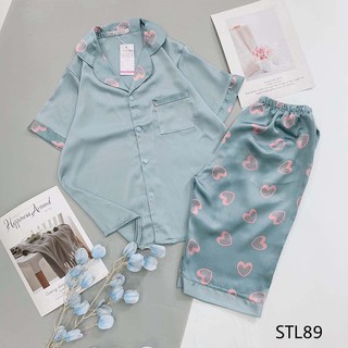 Bộ Pijama Lụa Mặc Nhà Cực Mát