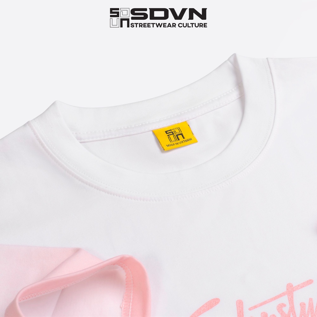Áo Thun Unisex Form rộng - Brand Chính Hãng SDVN - PASTEL