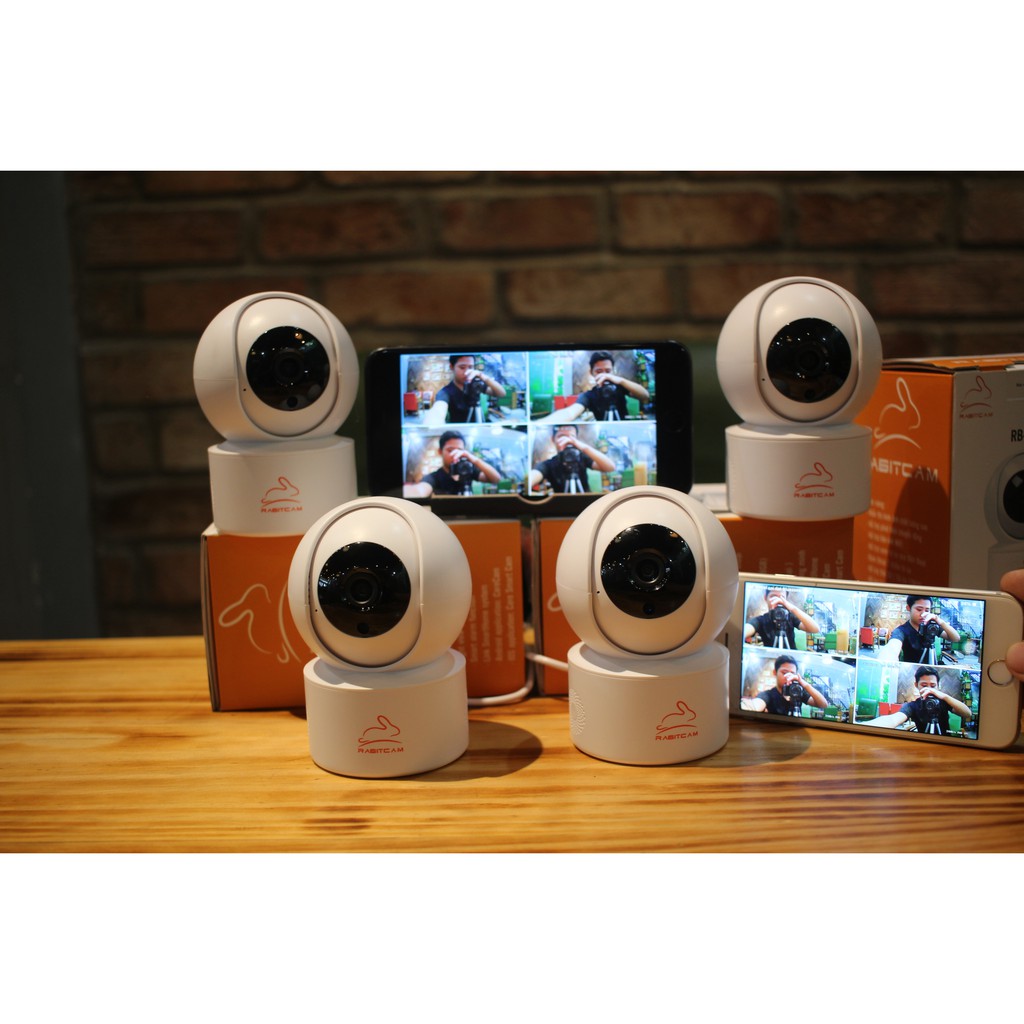 Camera Wifi 360 Độ RABITCAM  2.0 Mpx full HD1080 (Kèm Thẻ 32G Lưu Trữ 15 Ngày) Chuẩn Nén H265+ Đàm Thoại 2 Chiều | BigBuy360 - bigbuy360.vn