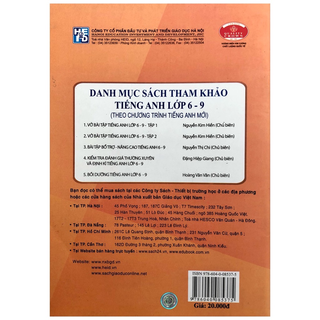 Sách - Vở bài tập Tiếng anh lớp 9 tập 2