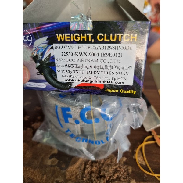 Bố 3 càng FCC cho xe pcx, sh mode, airblade, lead 110, click