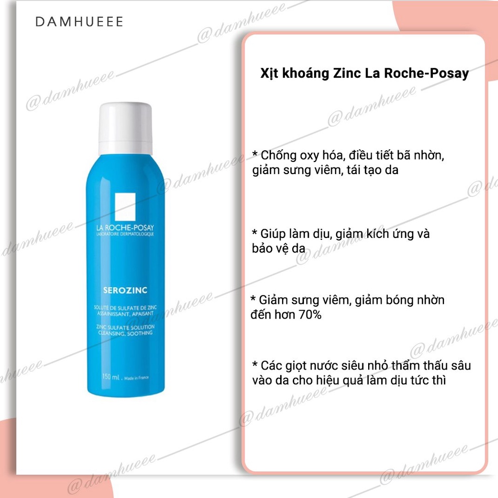 Xịt khoáng zinc kiểm soát lượng dầu Roche-Posay