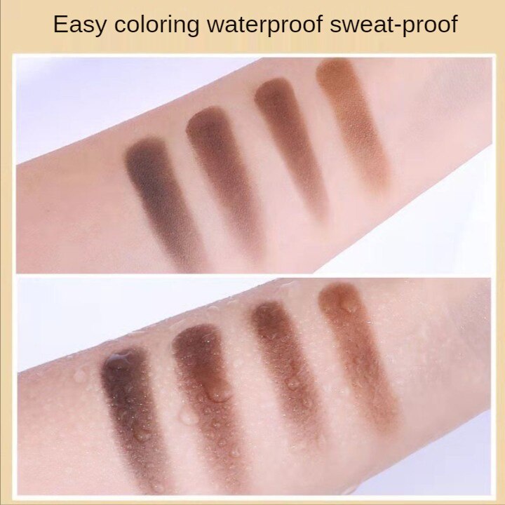 Tri-color eyebrow powder, waterproof, sweatproof, natural and not easy to change color. Eyebrow pencil, contour, long-lasting eyebrow, very thin eyeliner
