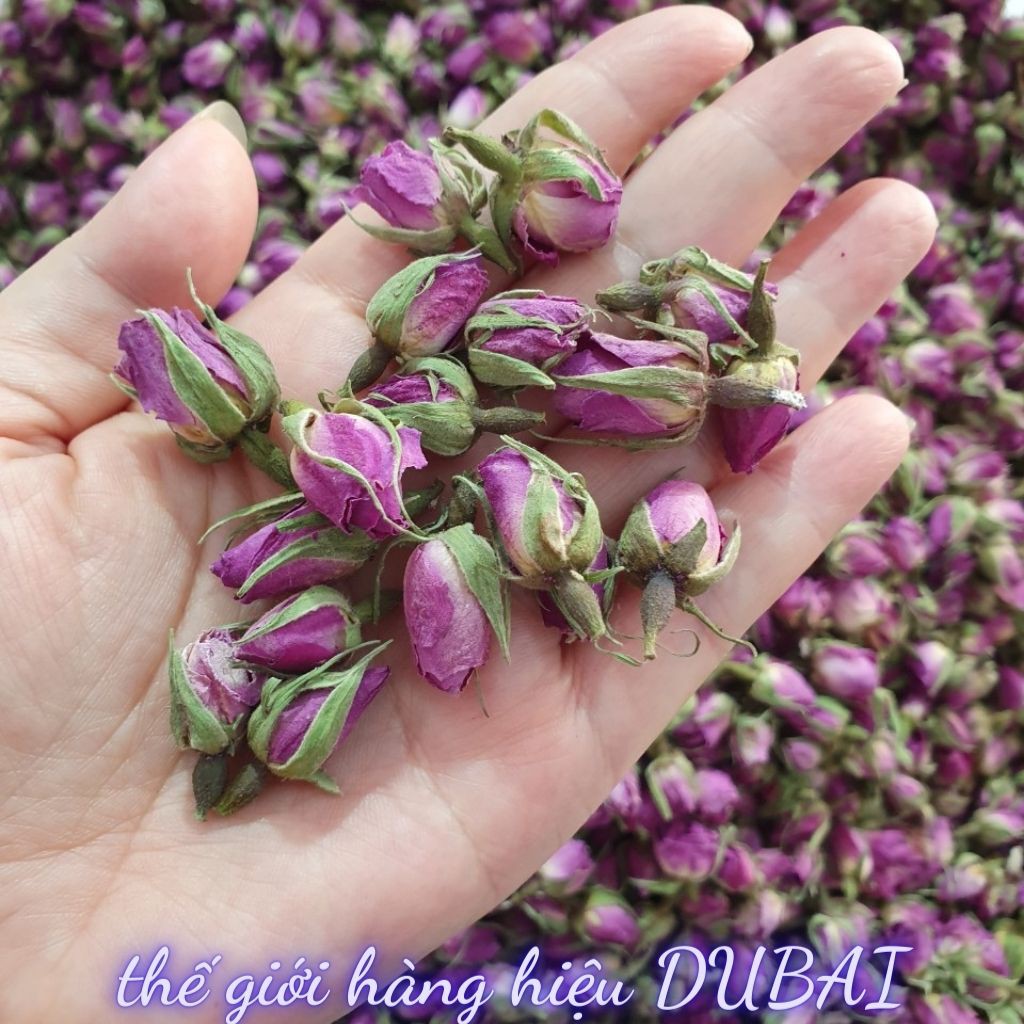 Nụ Hoa Hồng khô Iran (Uống kèm Saffron - Nhụy hoa nghệ tây) - Lọ 100g