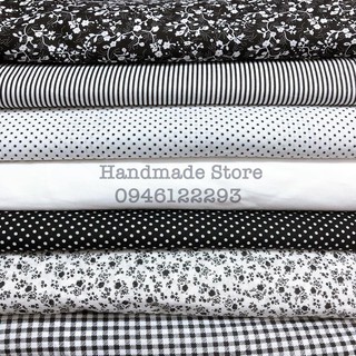 Vải thô tone đen (Khổ 50*50cm)