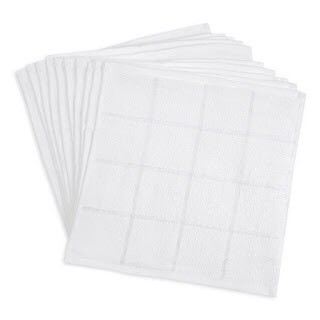 Khăn lau trắng, khăn lau đa năng 100% cotton thấm hút siêu tốt chuyên dùng trong nhà hàng, khách sạn | BigBuy360 - bigbuy360.vn