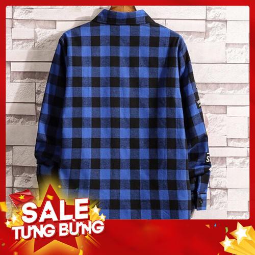 Áo sơ mi caro Unisex nam nữ form rộng mẫu mới William Store - MT01 -Hàng nhập khẩu