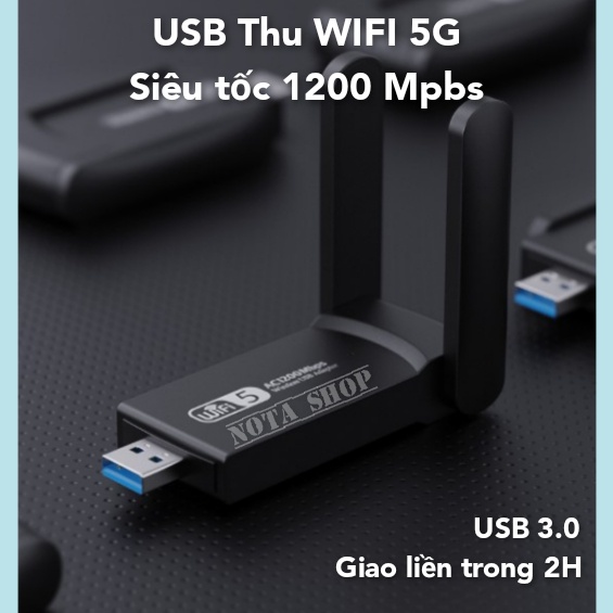 [CHÍNH HÃNG - Hỏa Tốc] USB WiFi TP LINK 600Mbps tốc độ cao - Usb thu sóng WiFi 5Ghz cho Laptop PC máy bàn - TPLink