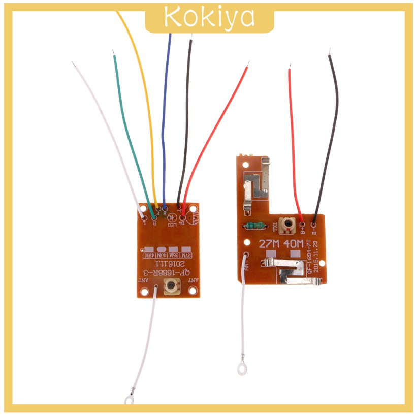 Bộ mô đun điều khiển từ xa 27MHZ 4CH cho mô hình xe ô tô robot tàu thuyền