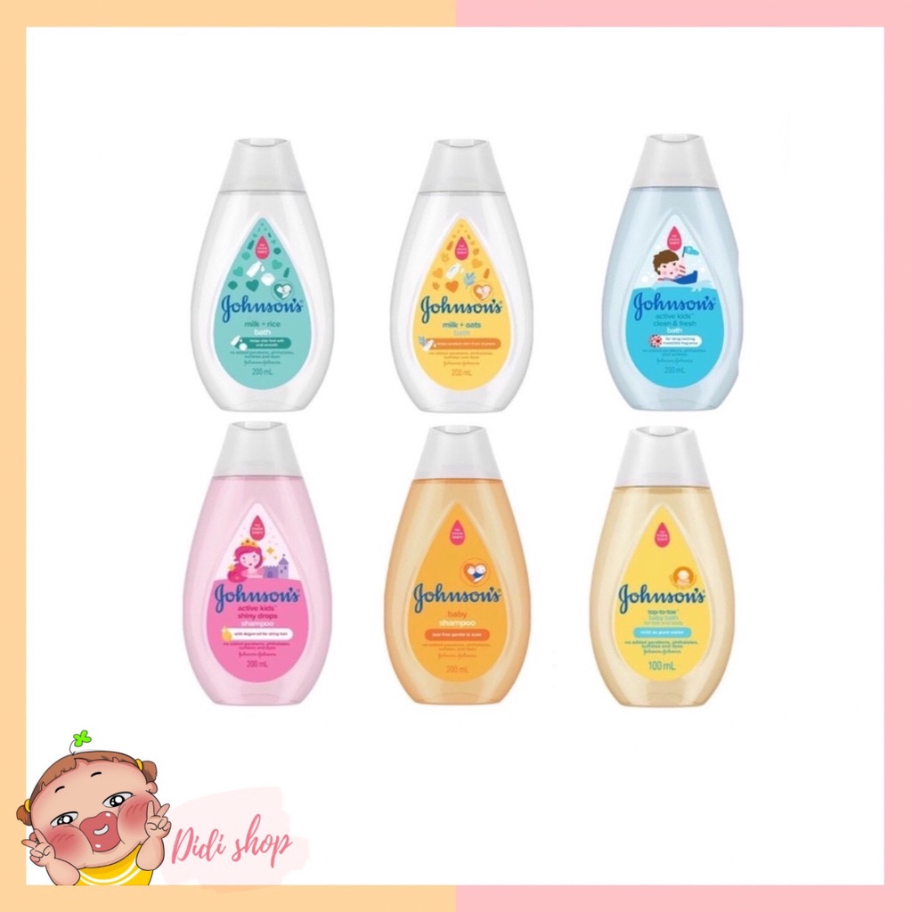 Sữa tắm / Dầu gội Johnson's Baby 100 - 200ml