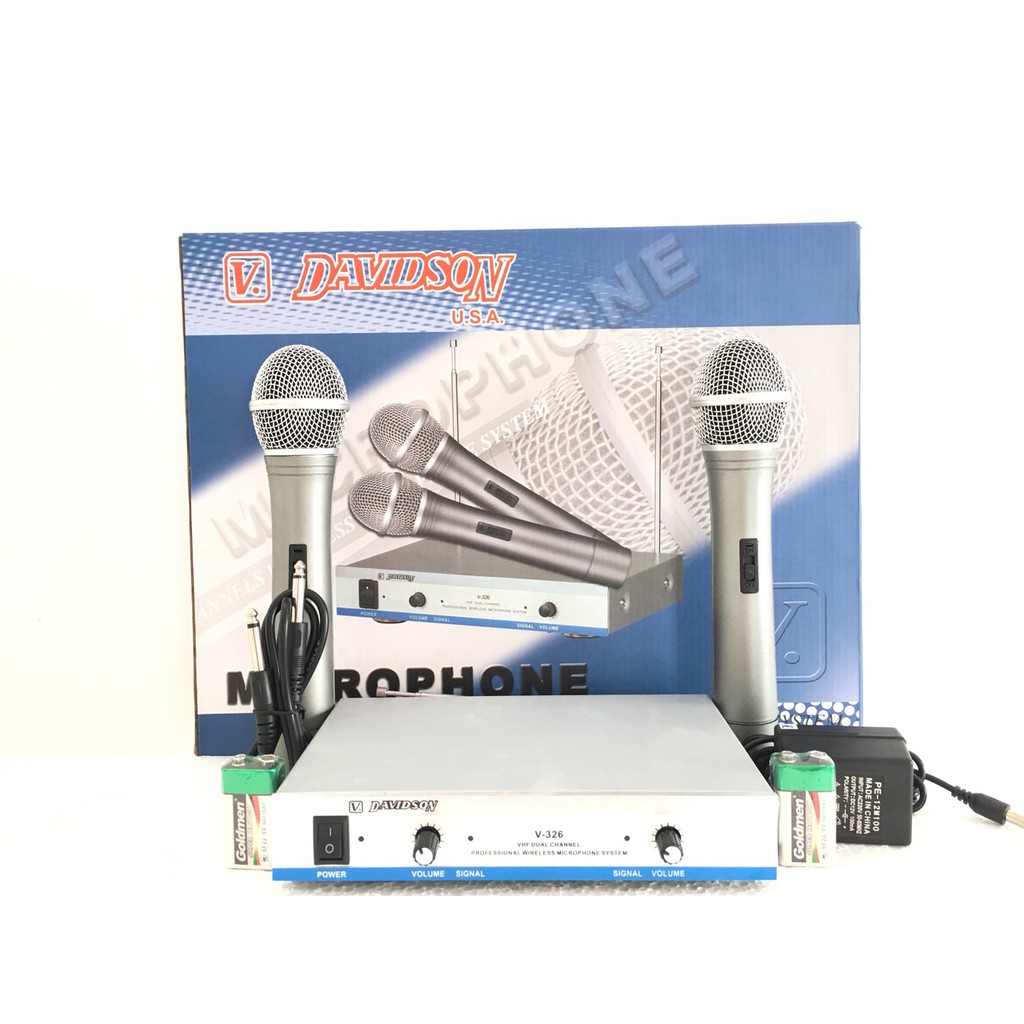 Micro cài áo Davidson V326 không dây