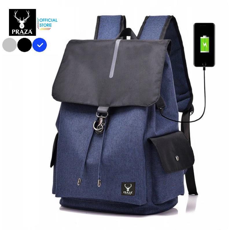 ⚡FREE_SHIP⚡ Balo Unisex Cao Cấp Có Cổng Sạc Praza - BL181