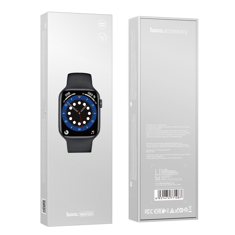 Đồng Hồ Thông Minh HOCO Y5 Pro, Smartwatch Nghe Gọi, Theo Dõi Sức Khỏe, Hỗ Trợ Thể Thao, Chống Nước IP67 -  BH 12 Thán