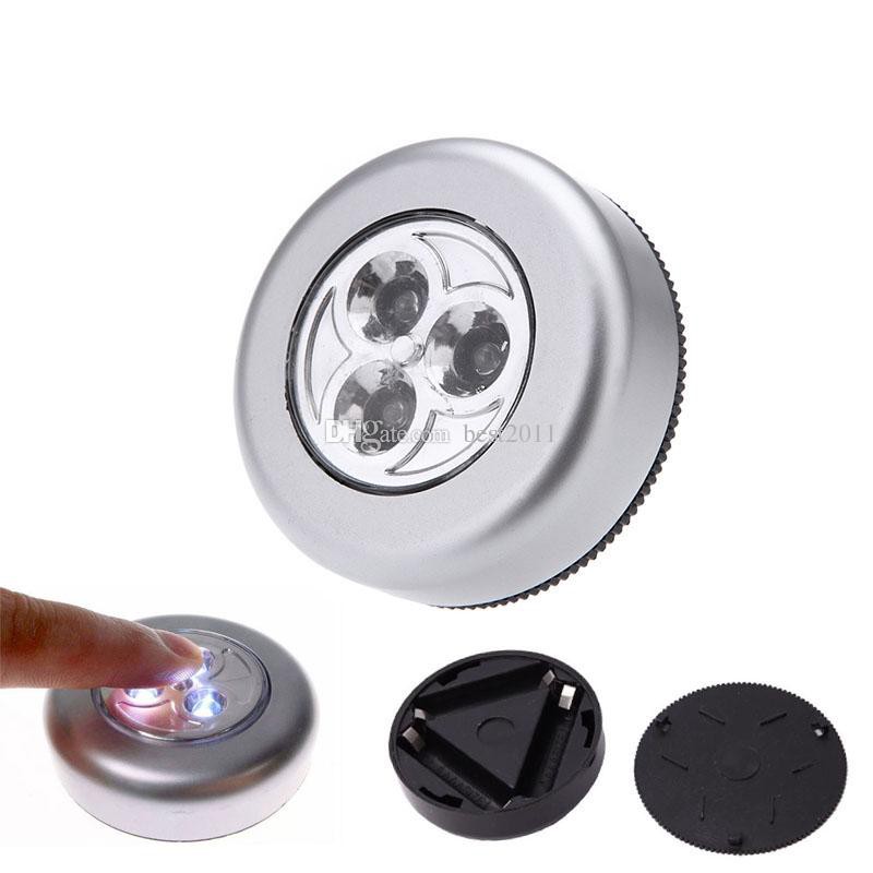 Đèn led 3 bóng dán tường, tủ quần áo, cầu thang, xe hơi, phòng ngủ có công tắc dùng pin, đèn gắn tường sáng tiện dụng