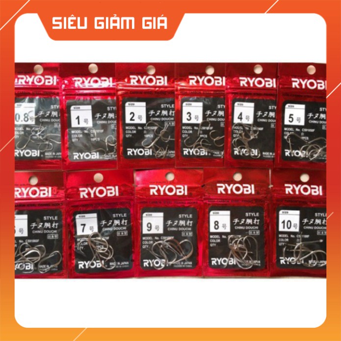 R Lưỡi câu Nhật Ryobi Chinu siêu bén - Top1VN
