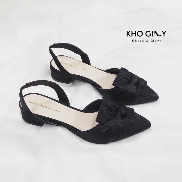 Sandal nơ lụa bệt