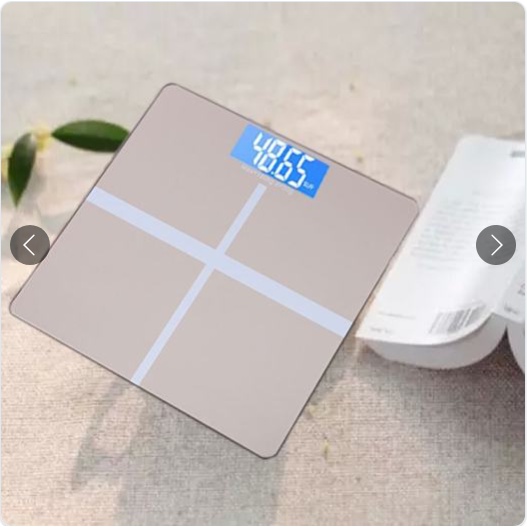Cân Điện Tử - Cân Sức Khỏe Kính Cường Lực Tải Trọng 180kg Màn Hình Led Chính Xác Cao