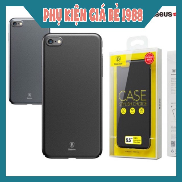 Ốp lưng Siêu mỏng, Chống bám vân tay Baseus Wing Case LV167 cho iPhone 6/ 7/ 8/ Plus /X/s8/s8plus/ s9/s9plus/note8/note9