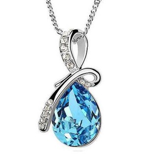 Dây chuyền mặt đôi cánh thiên thần đính đá pha lê