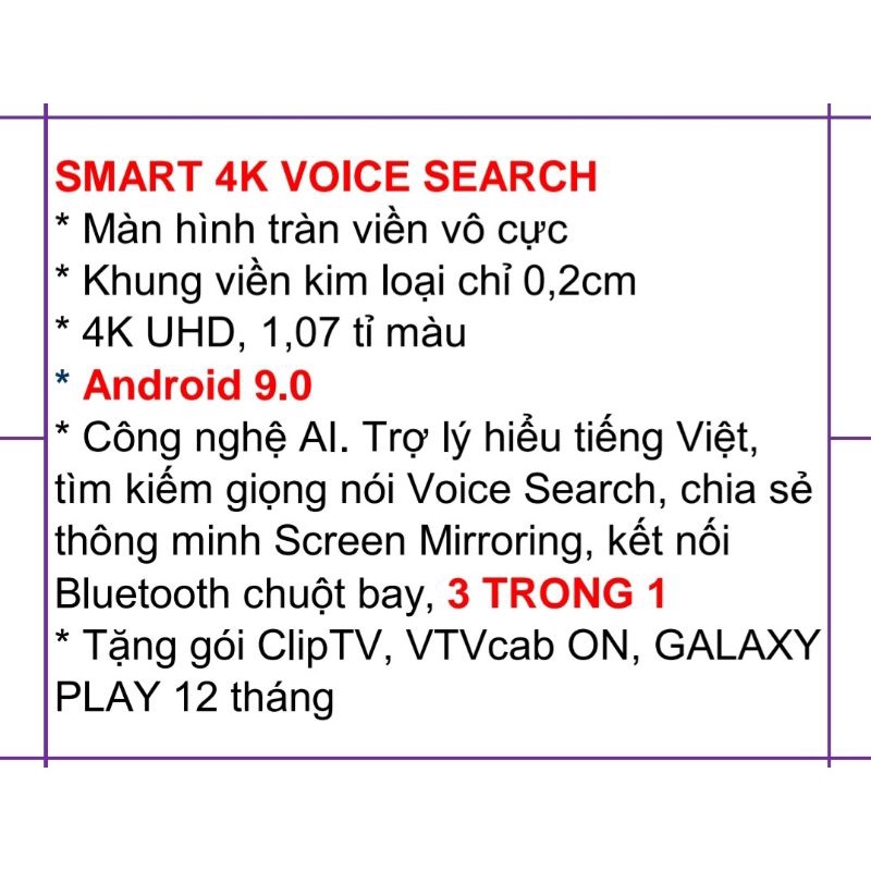 Smart ti vi  Asanzo 50 inch 4K- 50Ex8