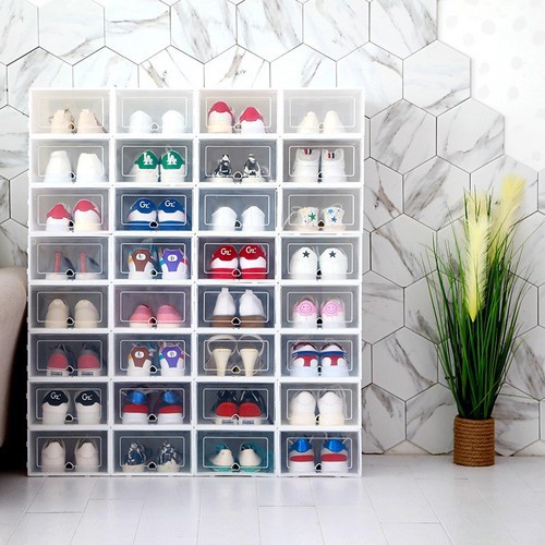 COMBO 10 Hộp Đựng Giày Sneaker - Set 10 Hộp Đựng Giày Nhựa Cao Cấp Sneaker - T2k Mart