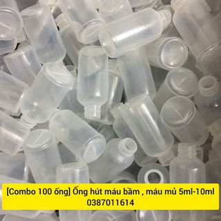 [Combo 50/100/200 ống] Ống hút máu bầm , máu mủ 5ml-10ml