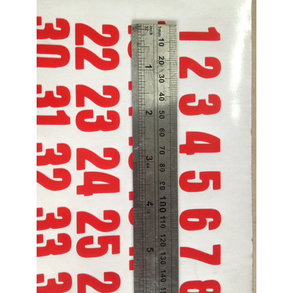 Bộ 60 số dán banh lồng cầu - decal số dán banh lồng cầu