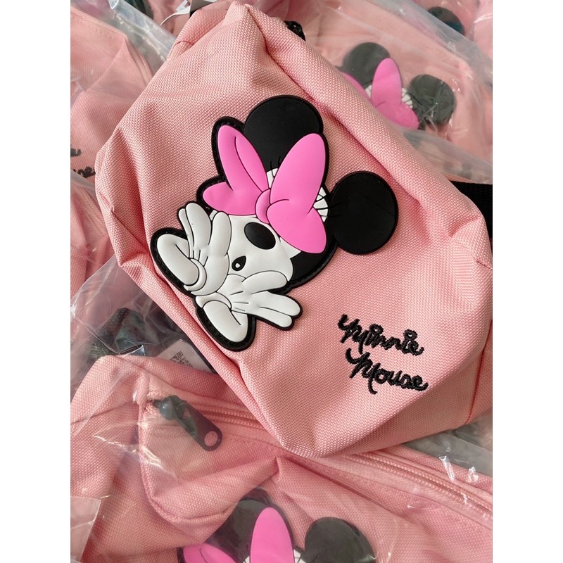 [Mẫu Mới Nhất] Túi Bao Tử Zara Minnie Mouse Cho Bé Gái Xuất Xịn