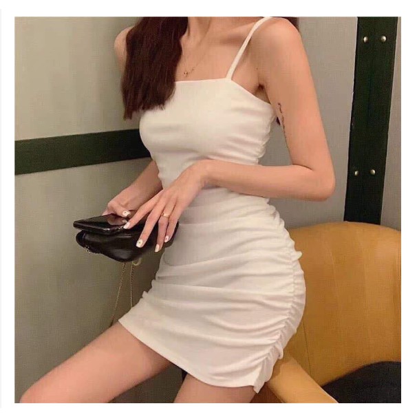 [FREESHIP] 🌸 Váy đầm body hai dây dúm eo SIÊU ĐẸP 🌸 | BigBuy360 - bigbuy360.vn