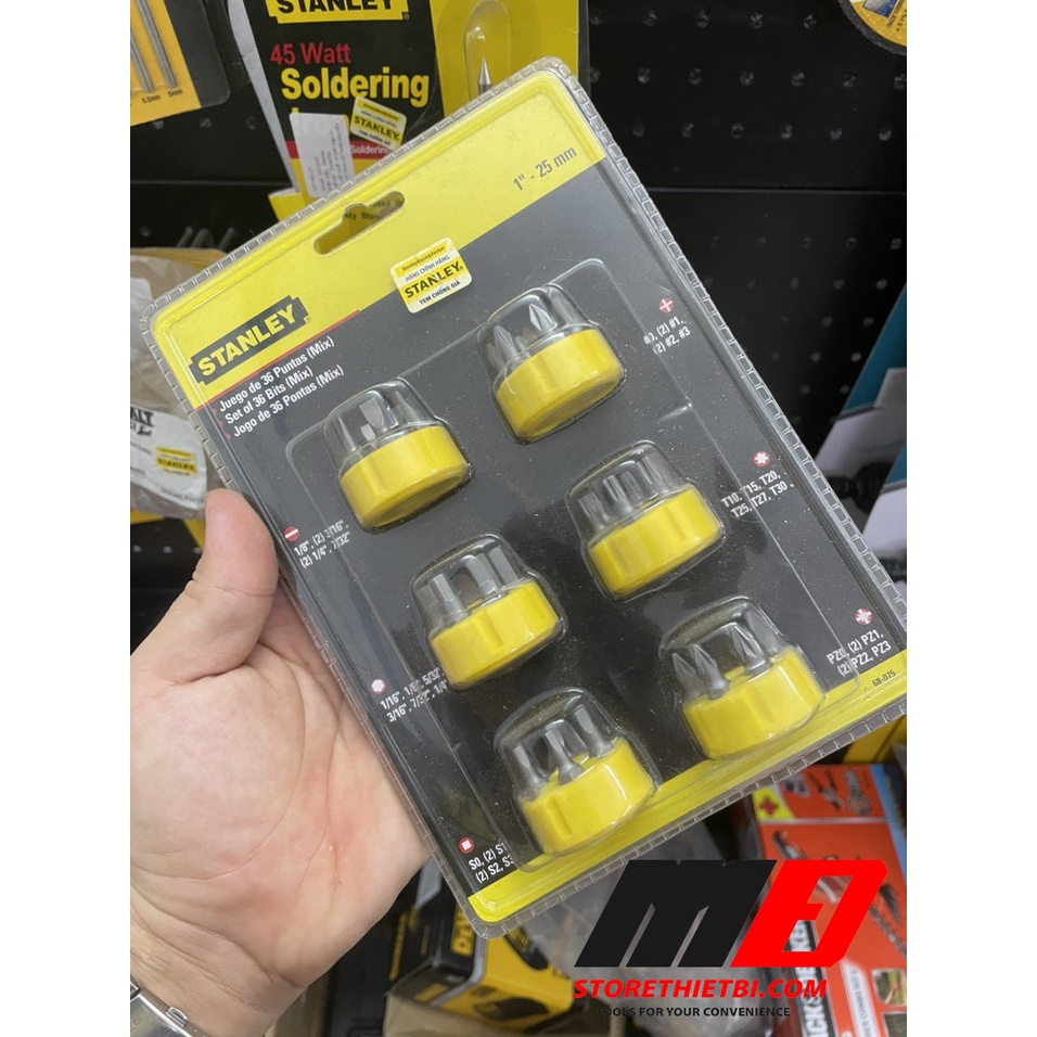 Bộ nhiều mũi vặn vít 36 chi tiết STANLEY 68-075