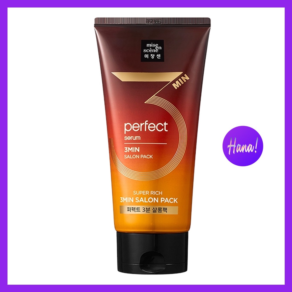 Kem mặt nạ ủ tóc Mise En Scene Perfect Serum 3MIN Salon Mask Pack 300ml