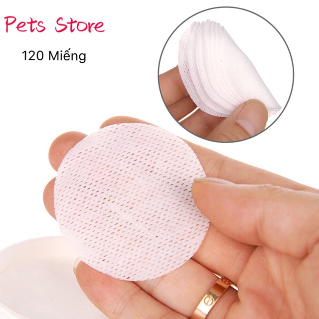 Bông Lau Chống Ố | Bông Lau Tai Mắt Thú Cưng [120 Miếng/Hộp] - Pets Store | Shopee Việt Nam