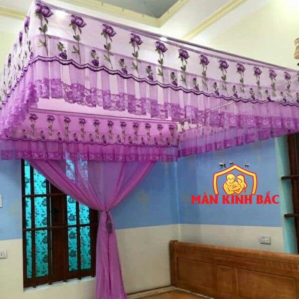 Màn khung vuông ren lạnh cao cấp đủ size nhiều màu lựa chọn- KHÔNG KÈM KHUNG