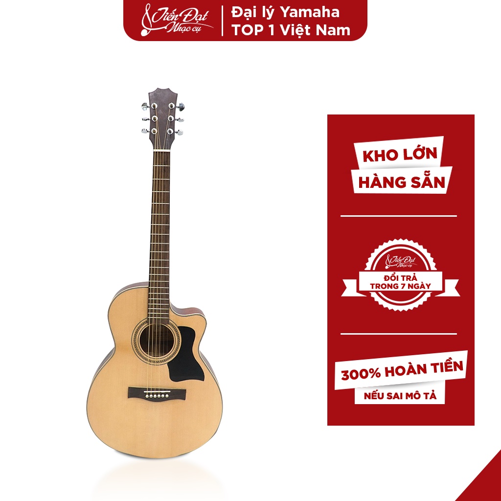 Đàn Guitar Acoustic Việt Nam GA-20HL Mặt Gỗ Thông Nguyên Tấm Cao Cấp
