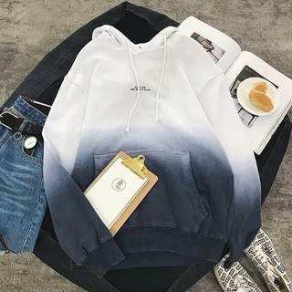 ÁO HOODIE KHÓI FORM RỘNG 2 màu khói xám, khói trắng chất nỉ bông