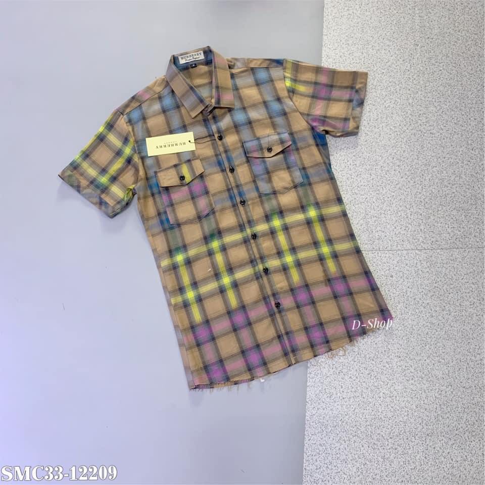 [𝑨̉𝒏𝒉 𝑻𝒉𝒂̣̂𝒕] Áo Sơ Mi Cộc Tay Kẻ Caro Loang Màu Phối Đồ Cực Đỉnh - Sơ Mi Nam BBR Hot Trend - Mr. ĐAN Store | BigBuy360 - bigbuy360.vn